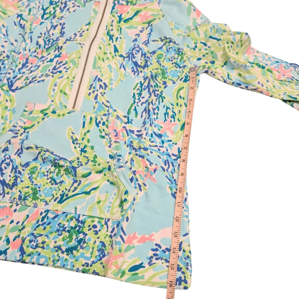 Lilly Pulitzer Skipper Popover Sky Blue Blue Heaven Size Small 🩷🩵💚 - Picture 7 of 11